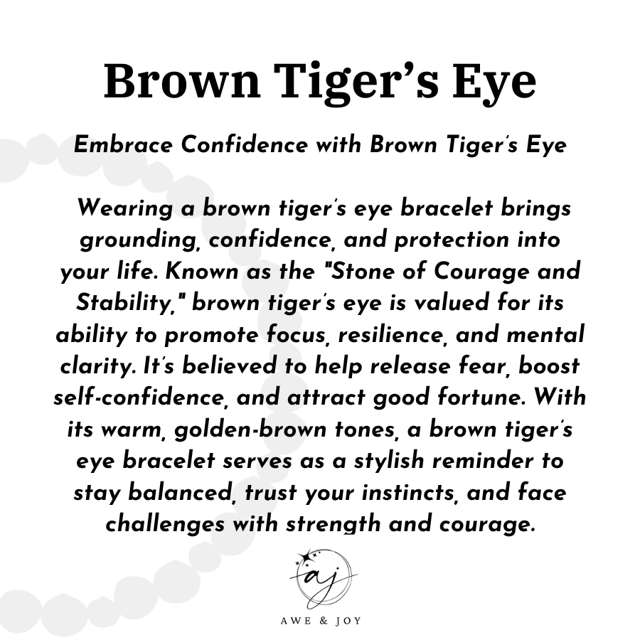 Men's 8mm Matte Tiger's Eye