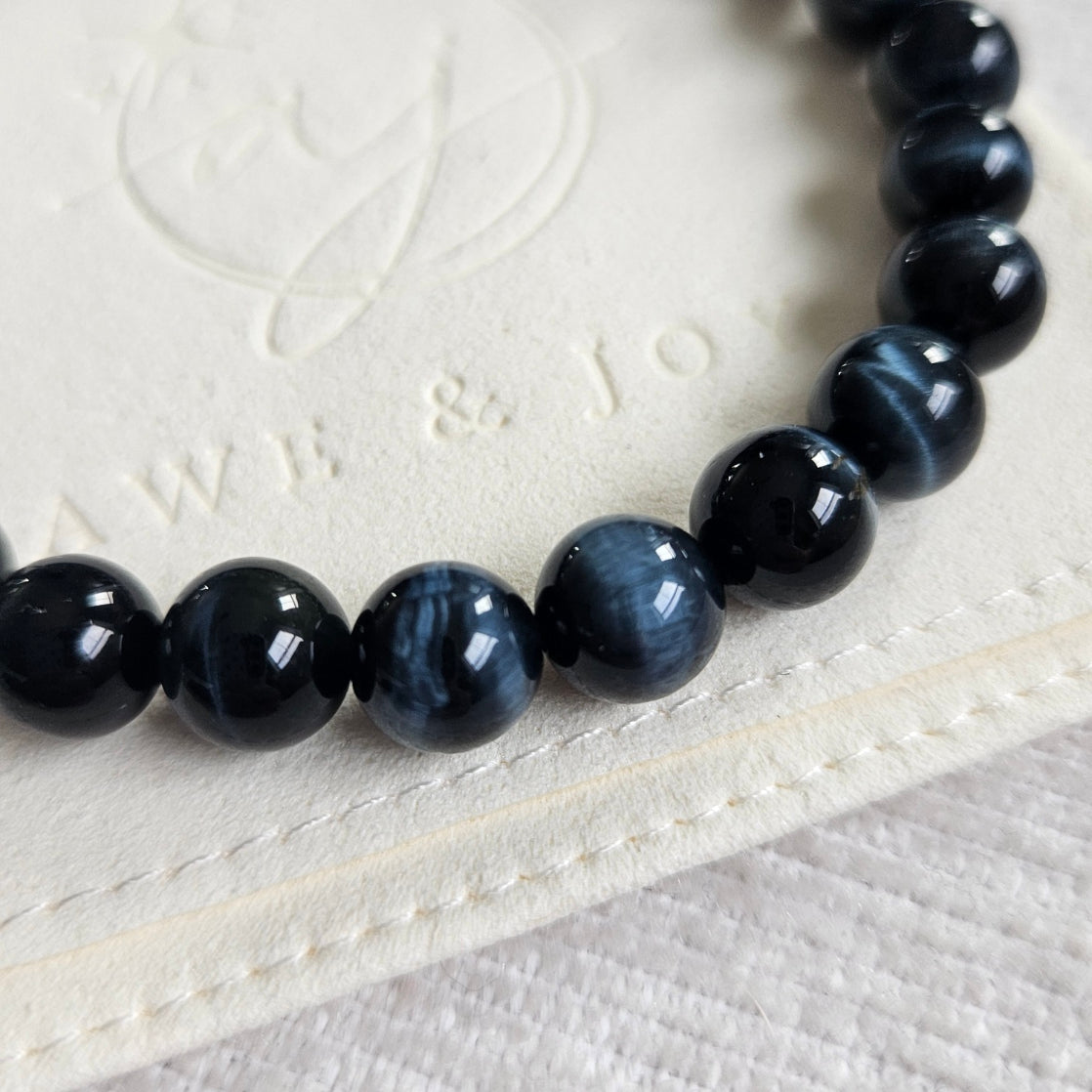 Men's 8mm Blue Tiger's Eye